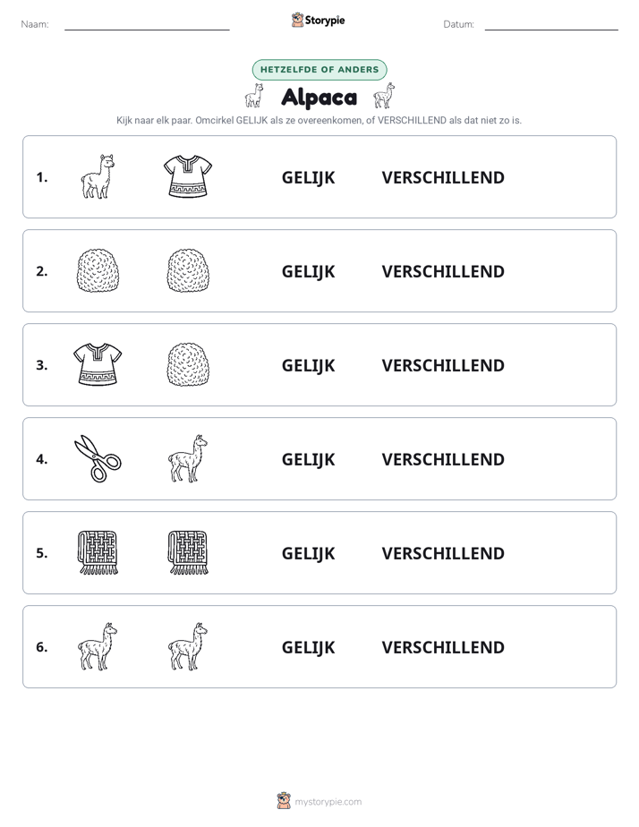 Zelfde of Verschillend