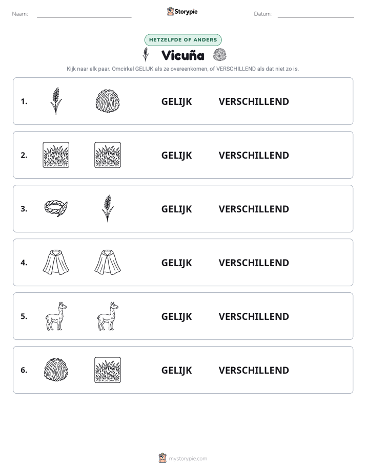 Zelfde of Verschillend
