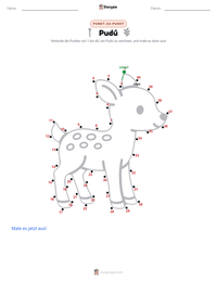 Pudú druckbare Arbeitsblatt Vorschau