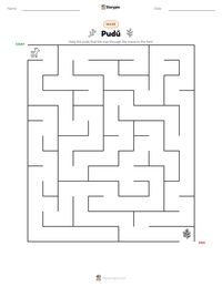 Pudú printable worksheet preview