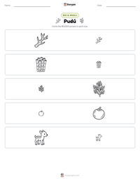 Pudú printable worksheet preview