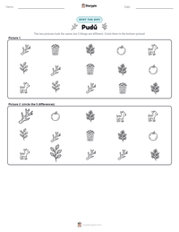 Pudú printable worksheet preview