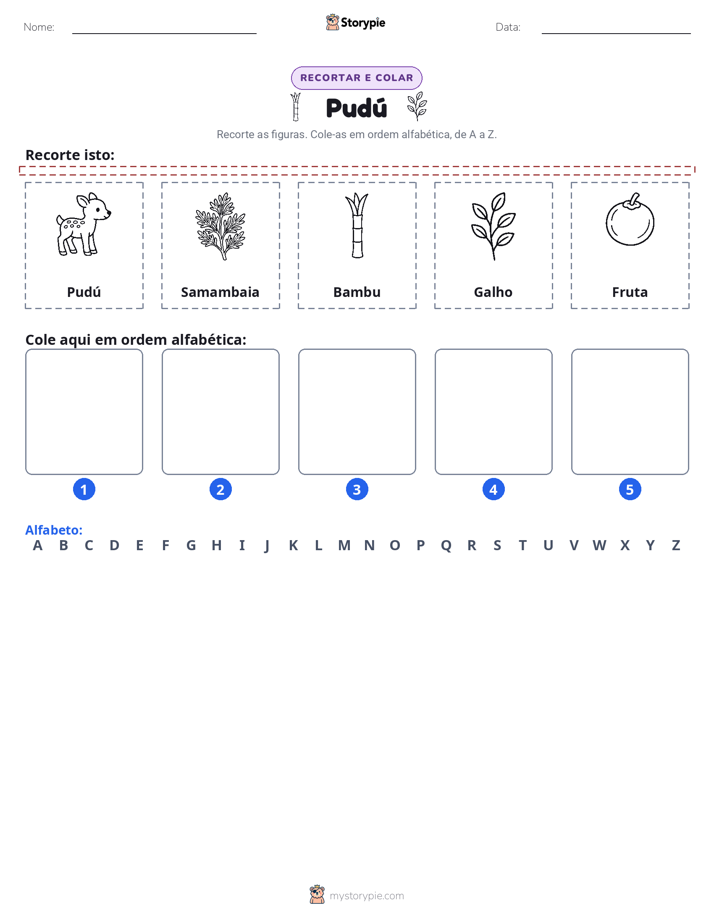 Recortar & Colar Alfabeto