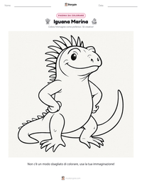 Anteprima della scheda stampabile di Iguana Marina