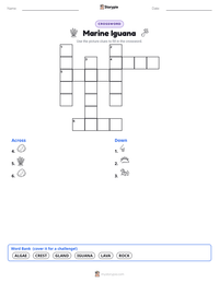 Marine Iguana printable worksheet preview