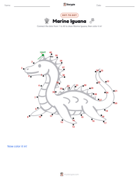Marine Iguana printable worksheet preview