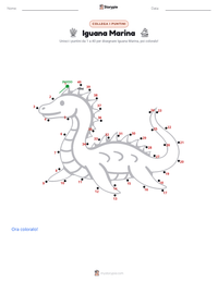 Anteprima della scheda stampabile di Iguana Marina