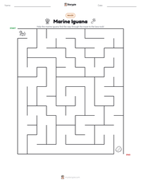 Marine Iguana printable worksheet preview