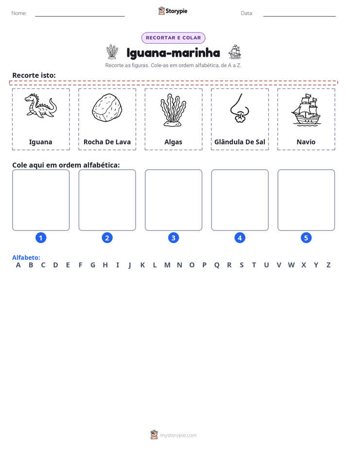 Recortar & Colar Alfabeto