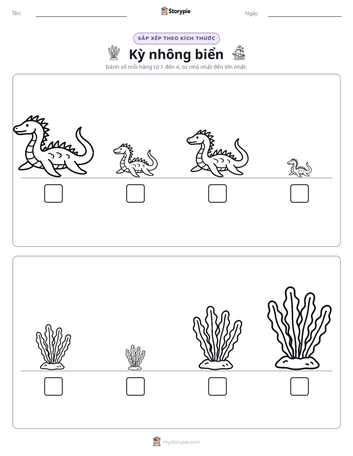 Thứ Tự Kích Thước