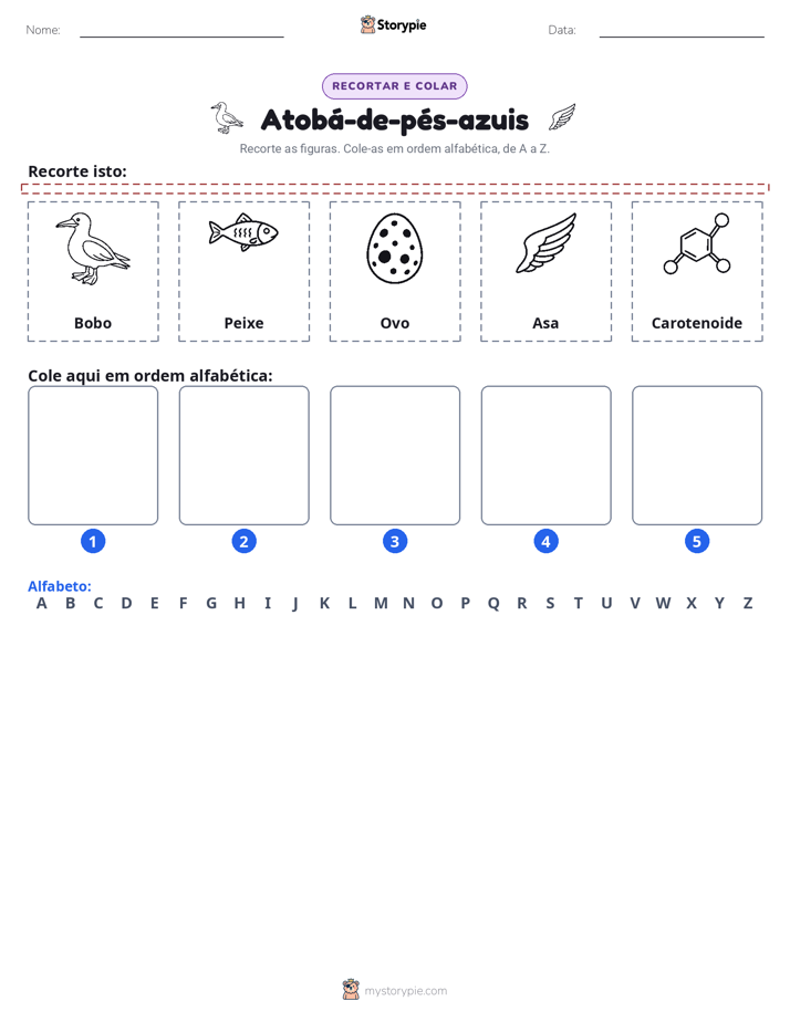 Recortar & Colar Alfabeto