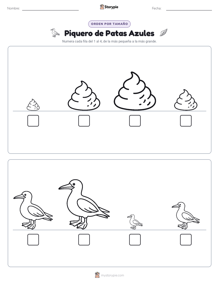 Orden de Tamaños