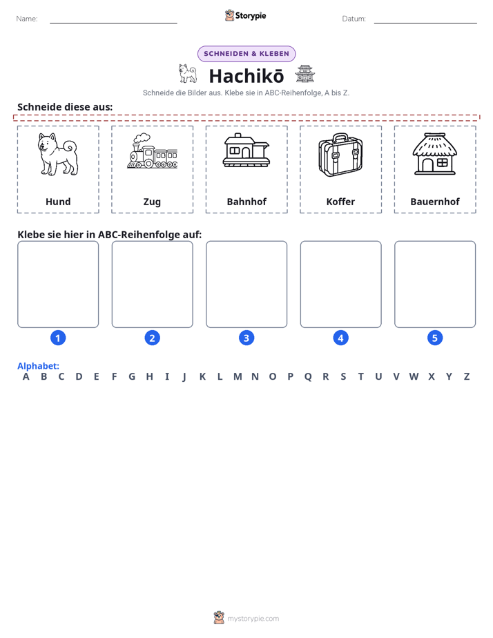 Schneiden & Einfügen Alphabet