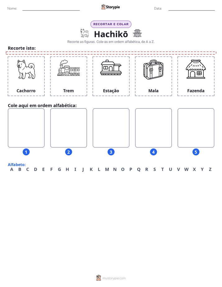 Recortar & Colar Alfabeto