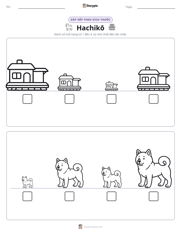 Thứ Tự Kích Thước