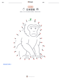 日本猕猴 可打印工作表预览