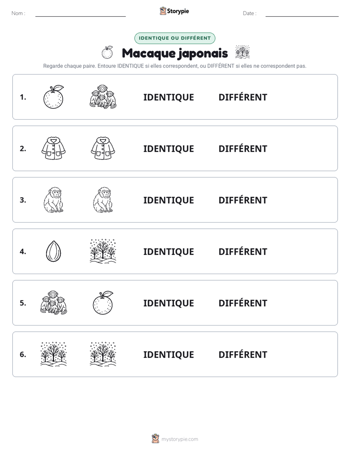 Identique ou Différent