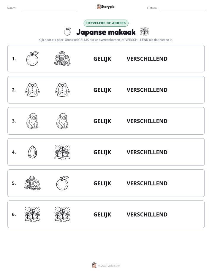 Zelfde of Verschillend