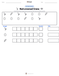 Red-crowned Crane printable worksheet preview