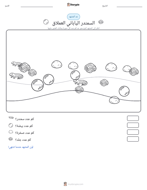 مشهد العد