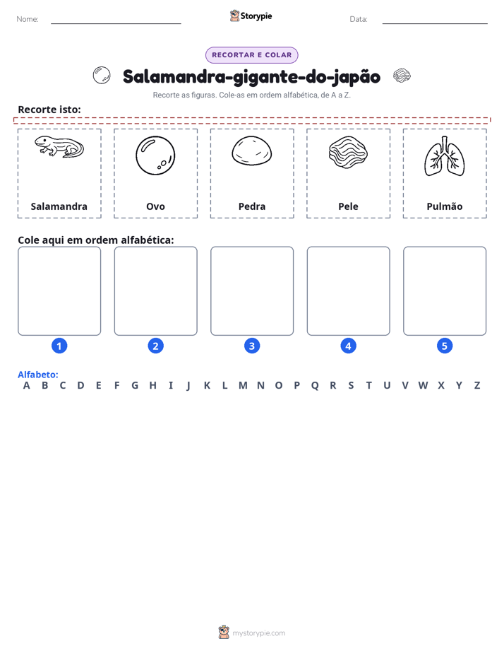 Recortar & Colar Alfabeto