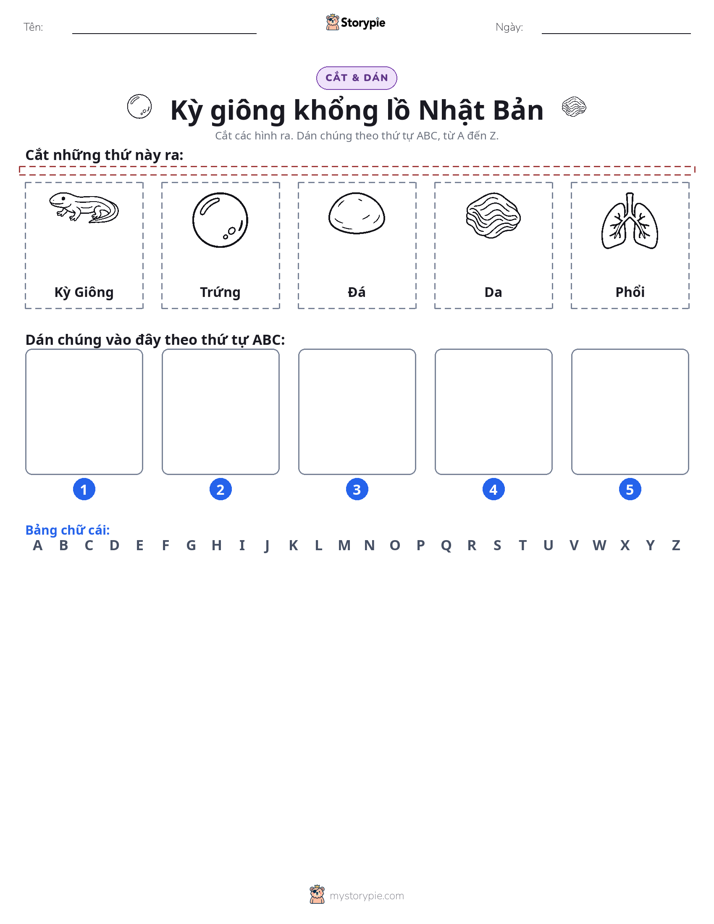 Cắt & Dán Chữ Cái