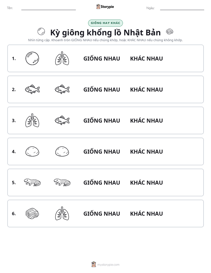 Giống Hay Khác