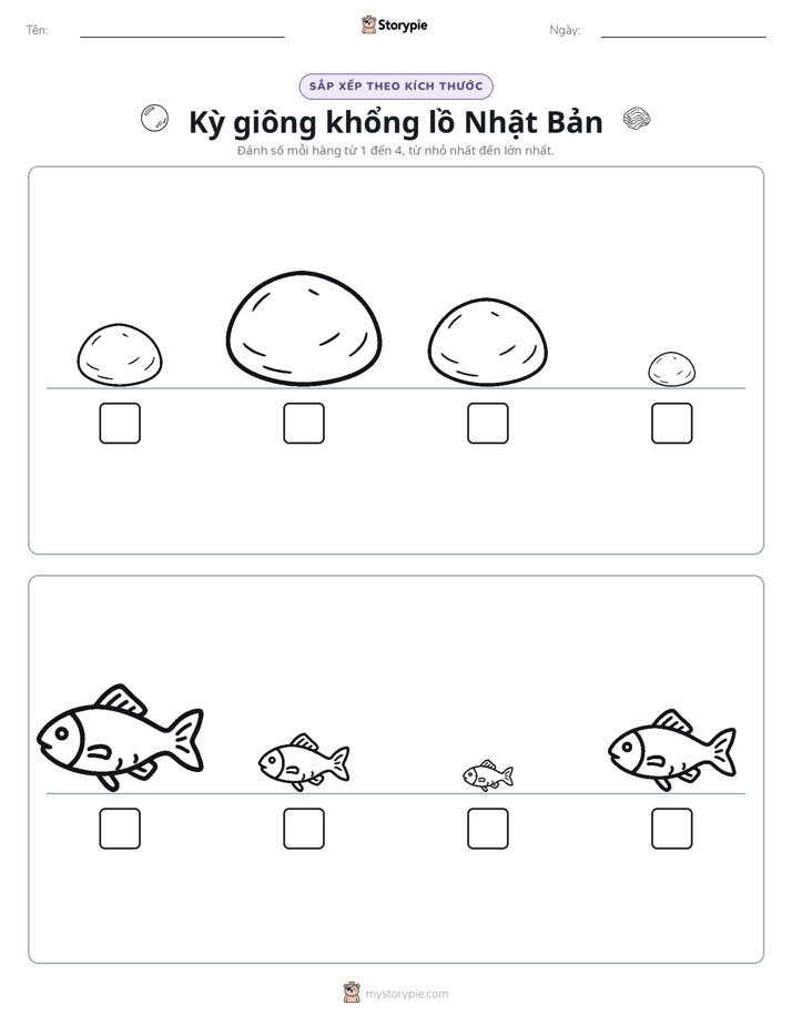 Thứ Tự Kích Thước
