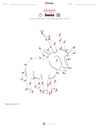 Saola printable worksheet preview