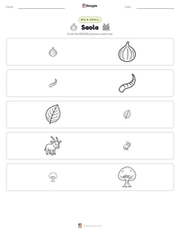 Saola printable worksheet preview