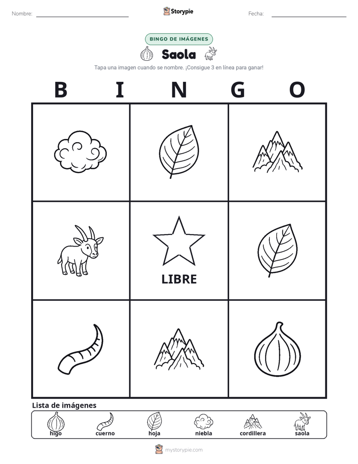 Bingo de Imágenes