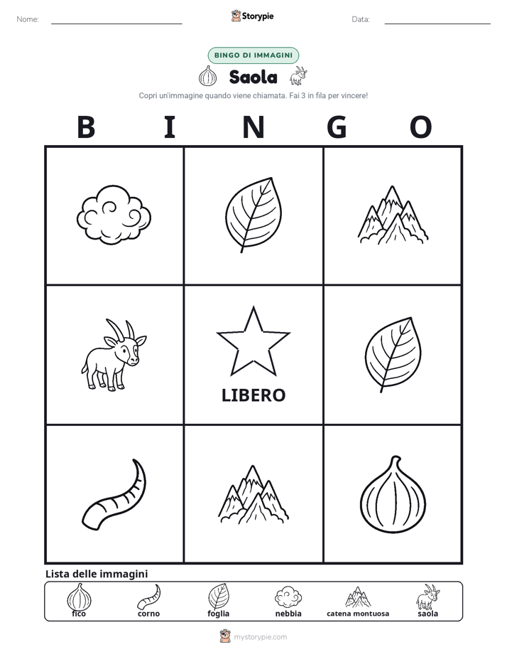 Bingo delle Immagini