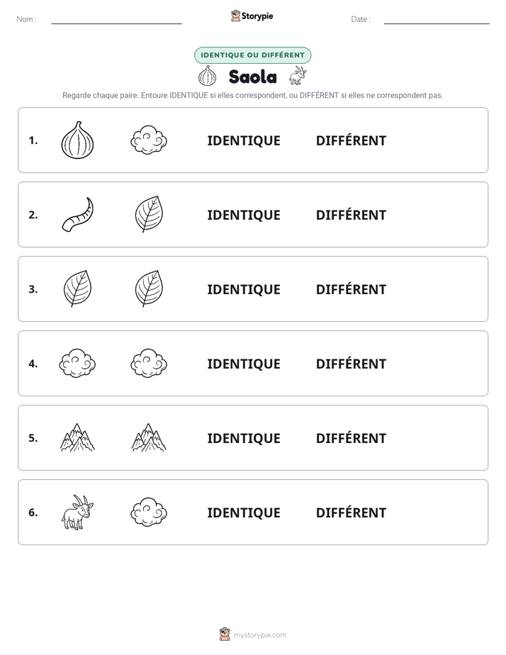 Identique ou Différent