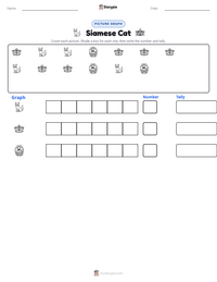 Siamese Cat printable worksheet preview
