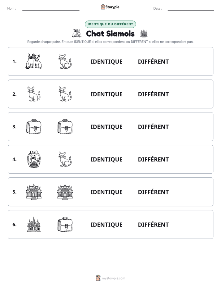 Identique ou Différent