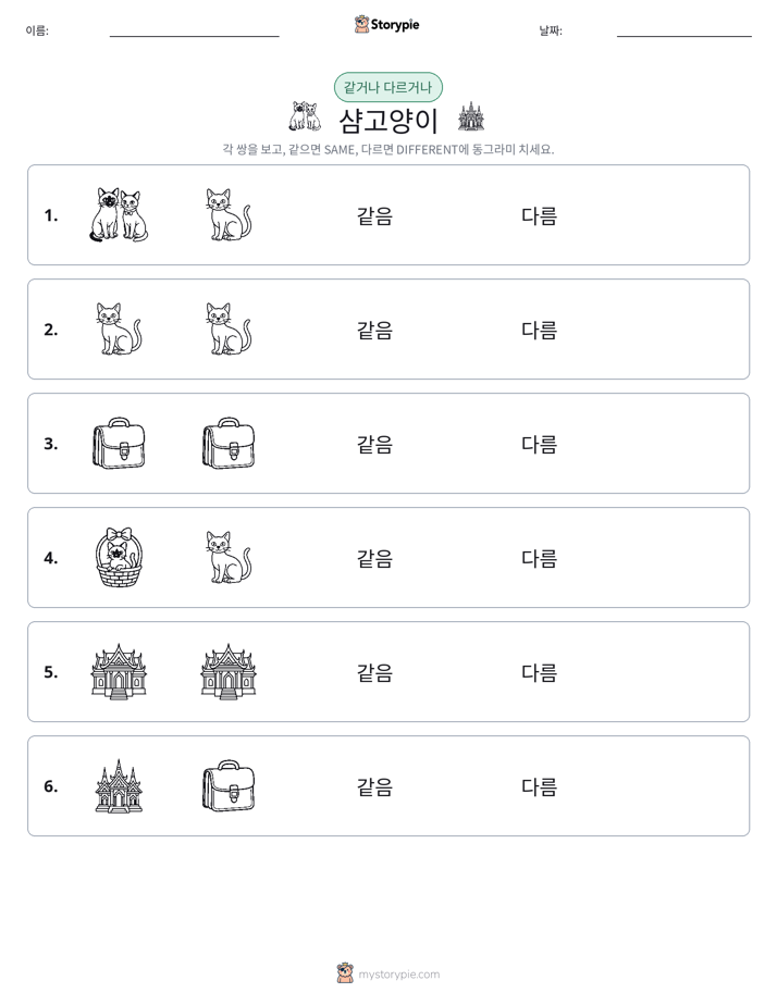 같은 것 또는 다른 것