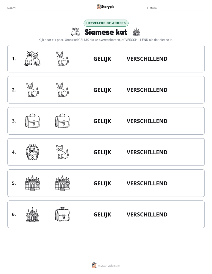 Zelfde of Verschillend