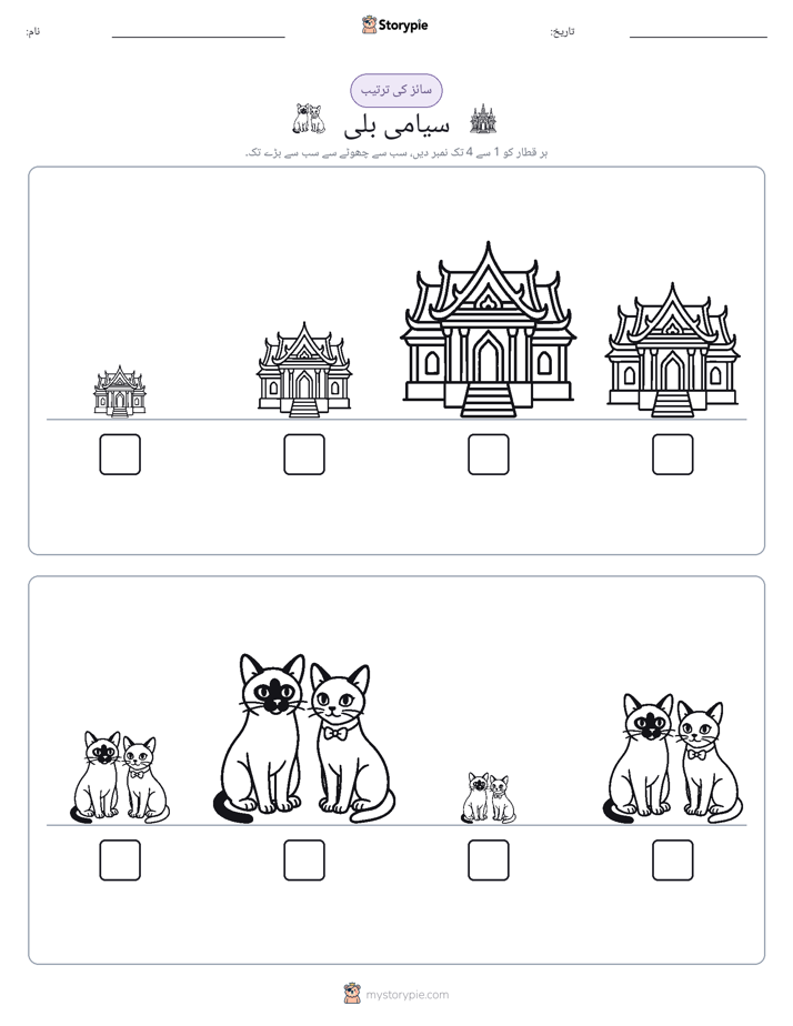 سائز کی ترتیب
