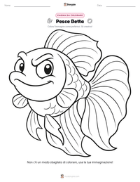 Anteprima della scheda stampabile di Pesce Betta