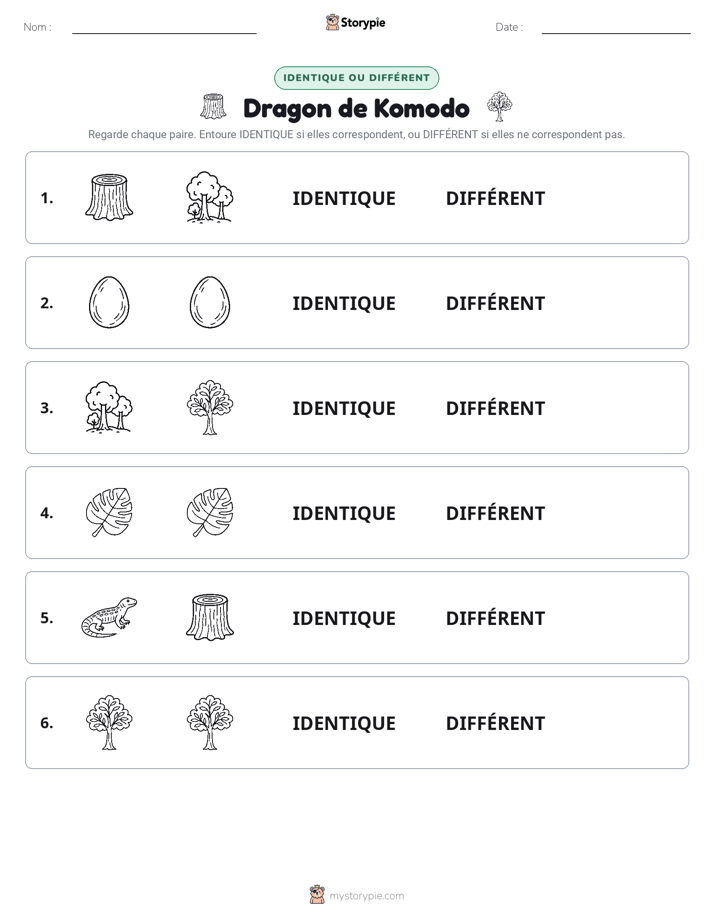 Identique ou Différent