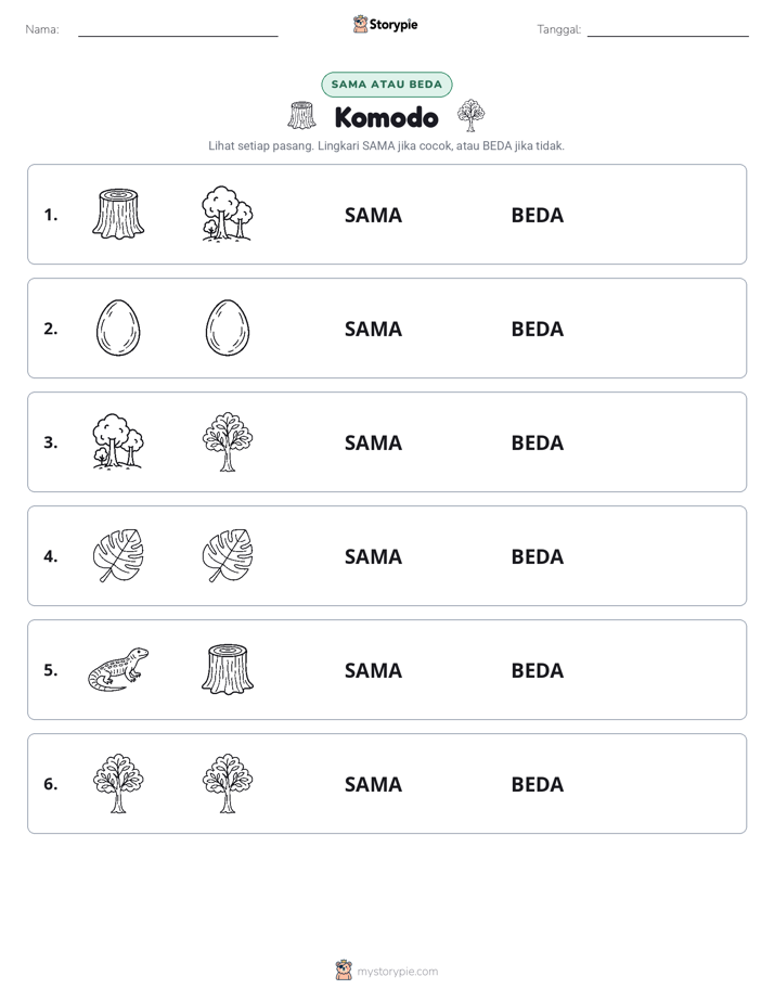 Sama atau Berbeda