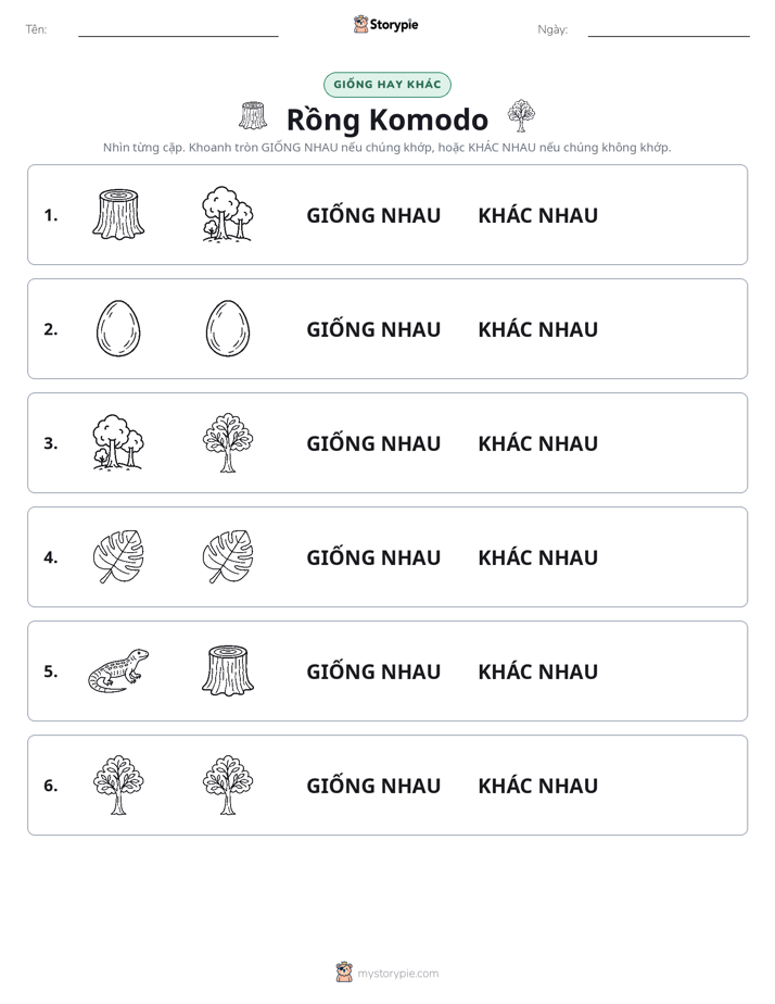 Giống Hay Khác