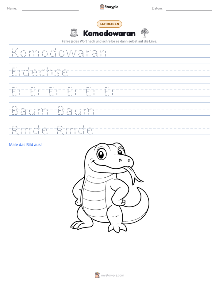 Schreibübung