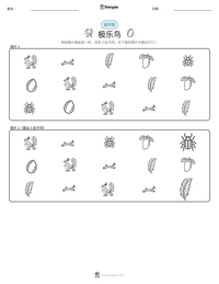 极乐鸟 可打印工作表预览