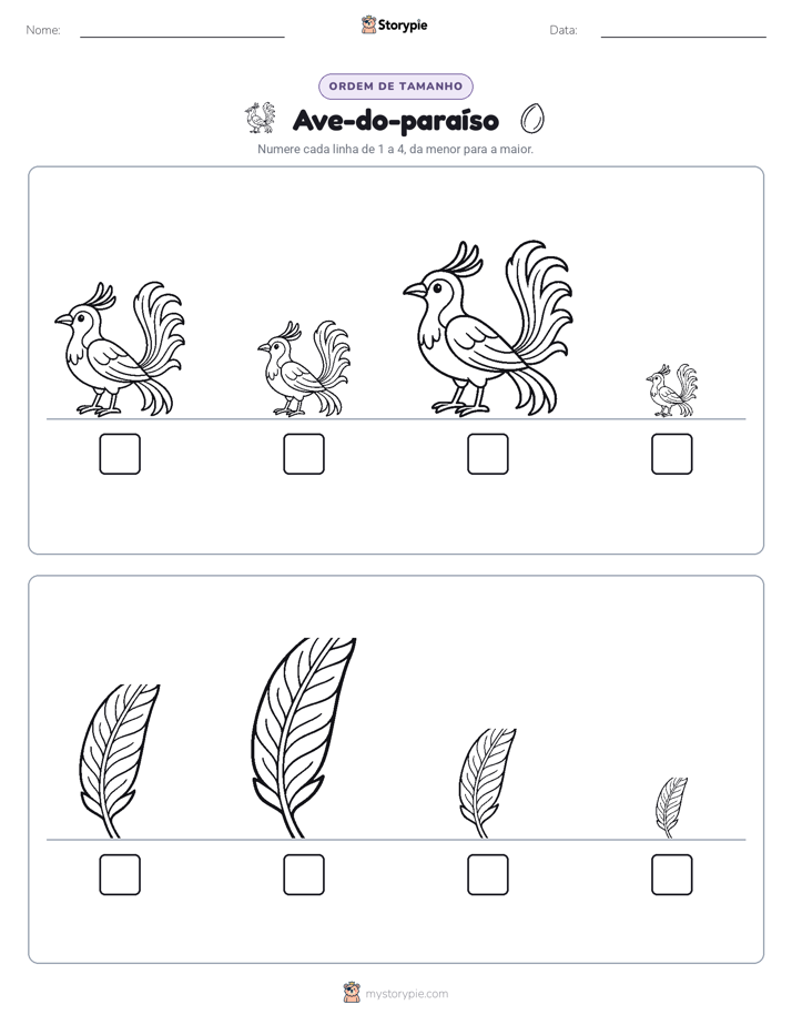 Ordem de Tamanho