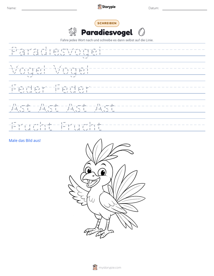 Schreibübung