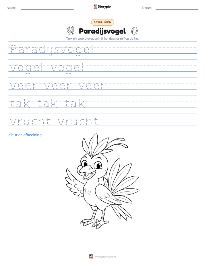 Schrijf Oefening