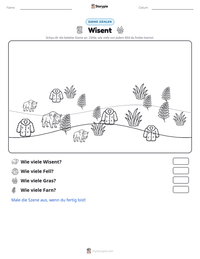 Wisent druckbare Arbeitsblatt Vorschau