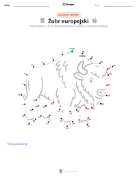 Podgląd drukowalnego arkusza ćwiczeń Żubr europejski