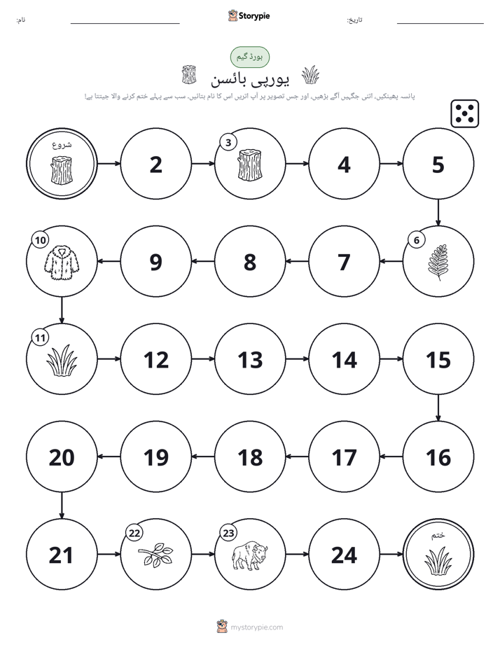 رول اور منتقل کریں کھیل